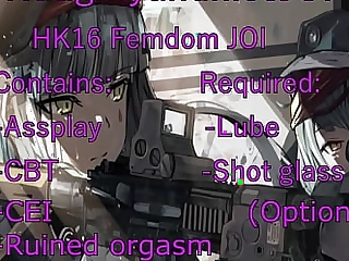 HK416 JOI (Assplay, cei, ruined orgasm)