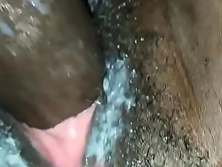 Big Dark-hued shaft fucking chocolate beaver