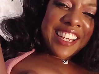 ebony chip divide up Rox with divine boobs