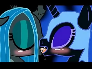 Nightmare Moon together with Queen Chrysalis transform into restrict mate's