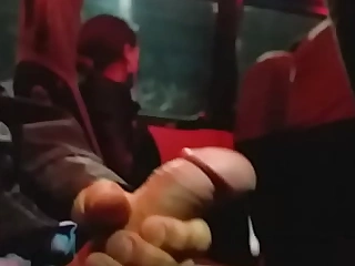 cumshot in bus