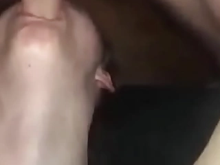 Amazing upside down deepthroat