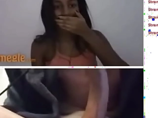 Selfsucking for this cute black tramp (she masterpiece her tits)