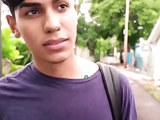Straight Latin Boy Picked Almost Open-air Sex For Cash By Stranger Space fully Cruising POV - Ariano