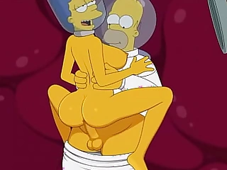 Marge and Homer underwater fun