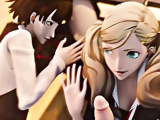 Persona Blowjob ft Makoto together with Ann