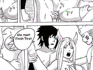 Naruto and Sasuke fuck kaguya xxx