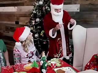 Stepmom and Daughter Fucked by Stepson and Daddy on Christmas Party