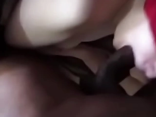 Brittany T. sucking off huge black cock. First time.