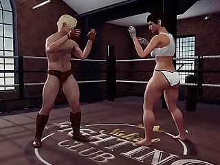 Johnny Walker Black VS Marie Vero (Naked Fighter 3D)