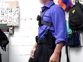 Inspector fucks teenager for stealing halloween vestment
