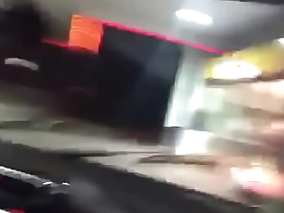 masturbating in car at a gas station