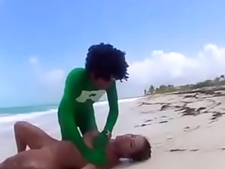 Sexy housewife saved and fucked in the beach by Lord it over Ramon!