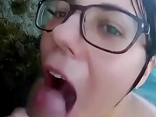 Blowjob While Swimming Alongside Get under one's River