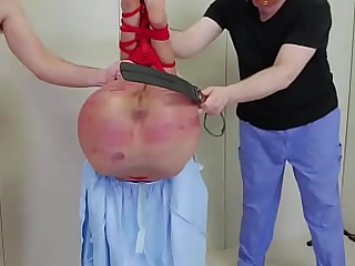 Paddled BDSM slave screams as shes bromidic hard