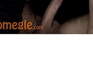 Hairy cock teenager finishes off for long cock man on Omegle