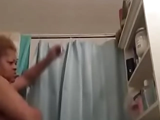 Real grandson records his real grandmother in shower
