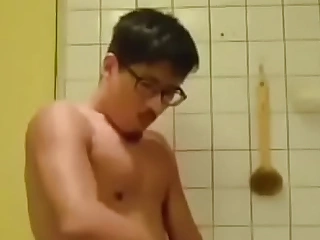 Thai guys masturbates off 1