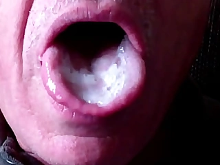 Licking My Cock And Receiving A Cream-colored Load About My Mouth
