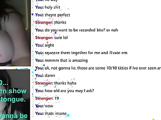 Chubby Teen with Huge Boobs Does Whatever I Aver on Omegle
