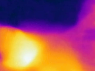 Ejaculation on the top of Thermal Camera