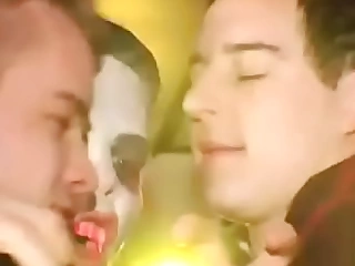Homosexual sex party raining with cum
