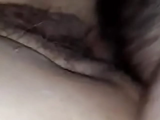 Gave me a rich lunge into my juicy, hairy pussy