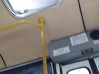 Upskirt in bus
