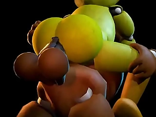 Chica rides on the top of Freddy’s big huge Dick (Made By SFMKING