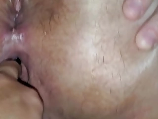 Fingering my wife's ballsack and pussy