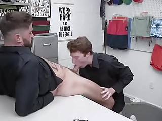 Hot Security Officers Try Gay Fucking