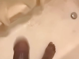 Black cock teenager shower play