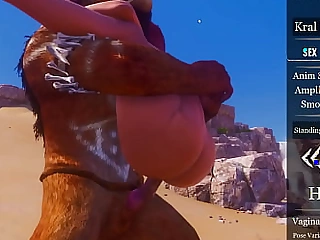 Wild Life - Big Ass Big Tit Curvy White MILF (Sonia) receives her Wet Cunt destroyed while nailing a Big Lion Dick (Lionman)
