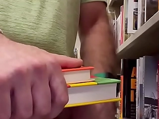 Stroking off at the bookstore. Yield b set forth masturbation