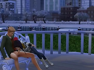 The Sims 4 oral job in winter