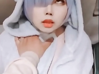 cute CD boy in cosplay being fucked