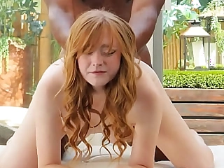Innocent redhead fucks will not hear of Third guy as a last resort and will not hear of 1st BLACK COCK!