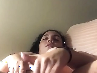 Mixx babe caressing her cunt to completion