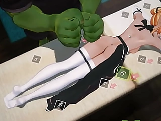 Orc Massage [3D Anime game] Ep.1 Oiled massage on ultra-kinky elf