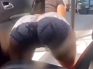White Girl with regard to elastic butt twerking on burnish apply streets episode 1