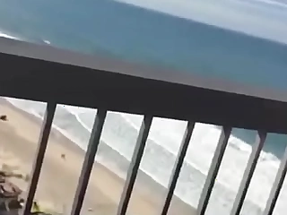 Balcony Journey catch Blowjob