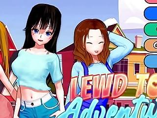 Obscene Town Adventures (Adult VN, prostitution, animated, 3dcg, anime, hentai, vaginal, oral, visual novel)