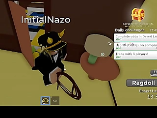 Tight noob gets rode by giant bloxy cock