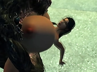 Chesty SKYRIM WHORE TAKES Missing link COCK