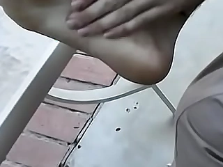 Sexy foot fetish anal