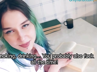 Schoolgirl said fuck you, but the teacher fucked her in the ass.