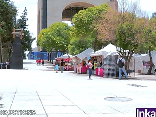 Mexican Mummy all round thick tits gets caught in Balderas Park in Mexico Diocese