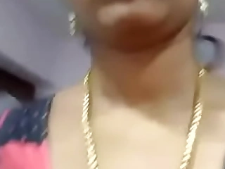 desi adult aunty showing will not hear of jugs coupled with pussy