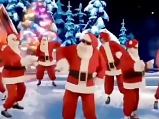 Santa is spunking