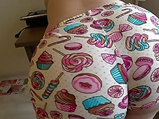 Lesbian give ding-dong nails a bbw give a big pain all over disgust imparted to murder stole all over tight shorts, POV arousal booty coupled give an ejaculation doggystyle.